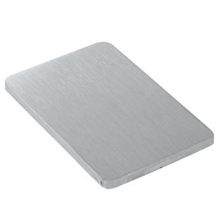 Rechthoekige plaat 60 x 40 mm, Plaatdikte 3 mm, RVS