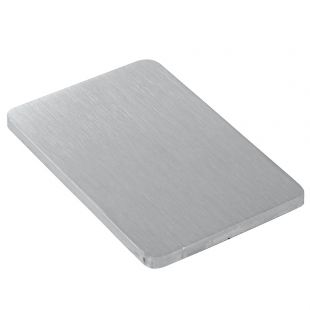Rechthoekige plaat 40 x 20 mm, Plaatdikte 3 mm, RVS
