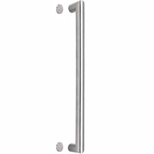 Deurgreep U-model rond Ø19 mm, Lengte 319 mm, HOH 300 mm, Doorgaand, RVS 316
