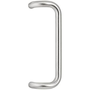 Deurgreep U-model verkropt rond Ø32 mm, Lengte 382 mm, HOH 350 mm, Blind, RVS 316