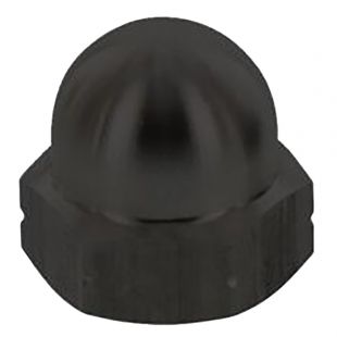 Dopmoer M12 zwart DIN1587 RVS316 (A4) 10 stuks