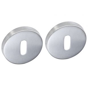 Sleutelgat plaatjes Rond 53 x 8 mm, RVS