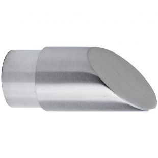 Eindknop schuin 48,3 x 2,0 mm, RVS