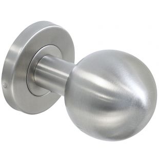 Deurknopkruk Callisto op rond rozet 53 x 8 mm, RVS