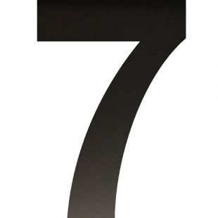 XXL Huisnummer 7, 500 mm, Mat Zwart