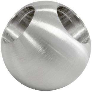 Hoekkogel 25 mm voor staf 12 mm, Massief, RVS