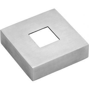 RVS316 rozet 129 x 129 mm voor koker 50 x 50 mm