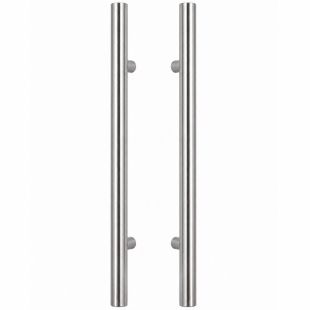 Deurgreep PH70, Ø19 mm, Lengte 400 mm, H.o.h. 300 mm, Dubbelzijdig, RVS 316