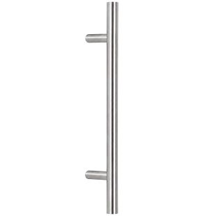 Intersteel Deurgreep T-model schuin Ø30 mm, Lengte 2000 mm, HOH 1800 mm, Blind, RVS (Op=op)