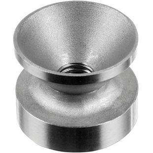 RVS buiskern met M12 voor buis 42,4 x 2,0 mm