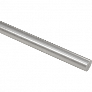 Ronde RVS staf, Diameter 14 mm, Lengte 1 meter