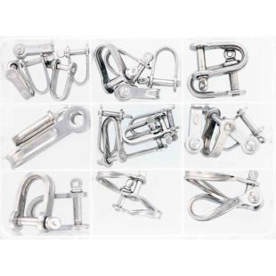 D-sluitingen plat 4-8mm assortimentsdoos 27-delig RVS 316 (A4)