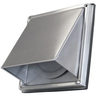 RVS overdruk kaprooster, Aansluitmaat 125 mm