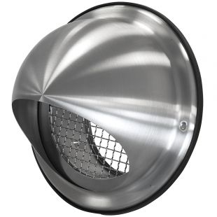 RVS bolrooster met grofmazig gaas 180 mm