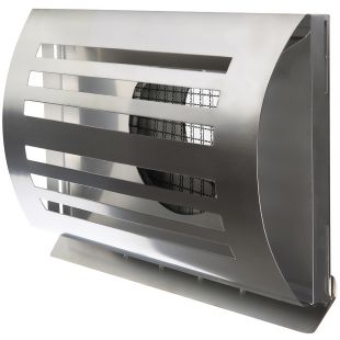 Ventilatierooster DELTA rvs geborsteld