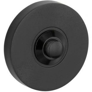 Deurbel zwart rond 50 mm