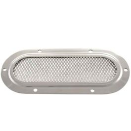 Ventilatiegaas ovaal 180 x 80 mm RVS316