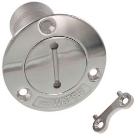 Dekvuldop water 1 1/2" met slot RVS316