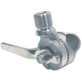 Antennehouder verstelbaar 1"-14 UNS voor reling 22-25mm RVS316