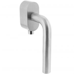 RVS SKG3 raamkruk recht op ovaal rozet