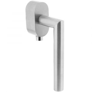 SKG3 Raamkruk Rechte Hoek op ovaal rozet RVS