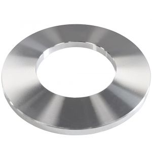 Schijf geschikt als kraanrozet 65mm met centraal gat 35mm RVS