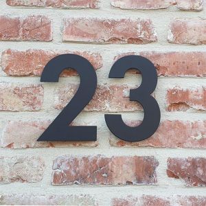 Huisnummer zwart 15cm kopen